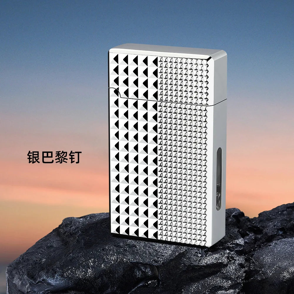 2025 Smart Voice Control Lighter - Hybrid Oil/Electric System with 4 Ignition Modes, Windproof Tech Gadget for Outdoor/Camping