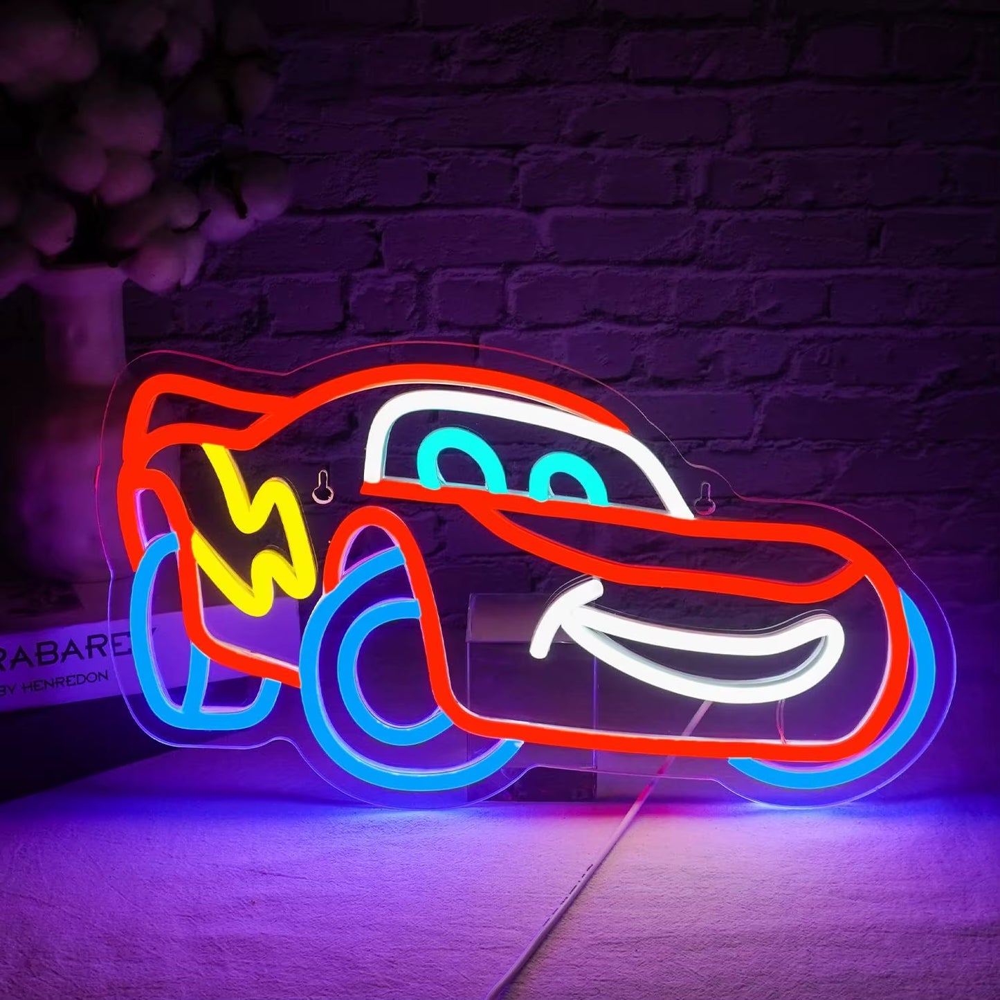 SRT Car Service Neon Signs LED Neon Light Sign Light up Neon Signs Car Refit Garage Wall Car Garage Repair Shop Car Badge