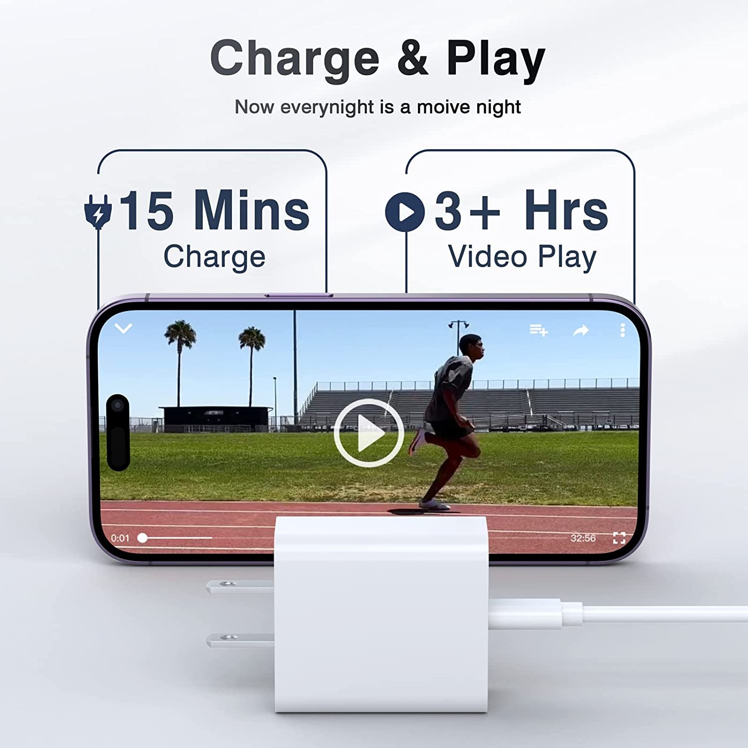 USB C Wall Charger Block 20W, 2-Pack Dual Port PD Power Delivery Fast Type C Charging Block Plug Compatible with Iphone 11/12/13/14/15/16/Pro Max, XS/XR/X, Ipad Pro, Samsung Galaxy