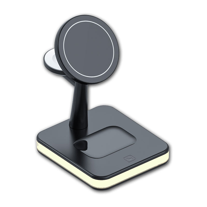 New Magnetic Wireless Charger Three-In-One Night Light Phone Holder