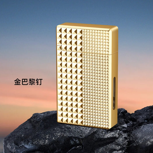 2025 Smart Voice Control Lighter - Hybrid Oil/Electric System with 4 Ignition Modes, Windproof Tech Gadget for Outdoor/Camping