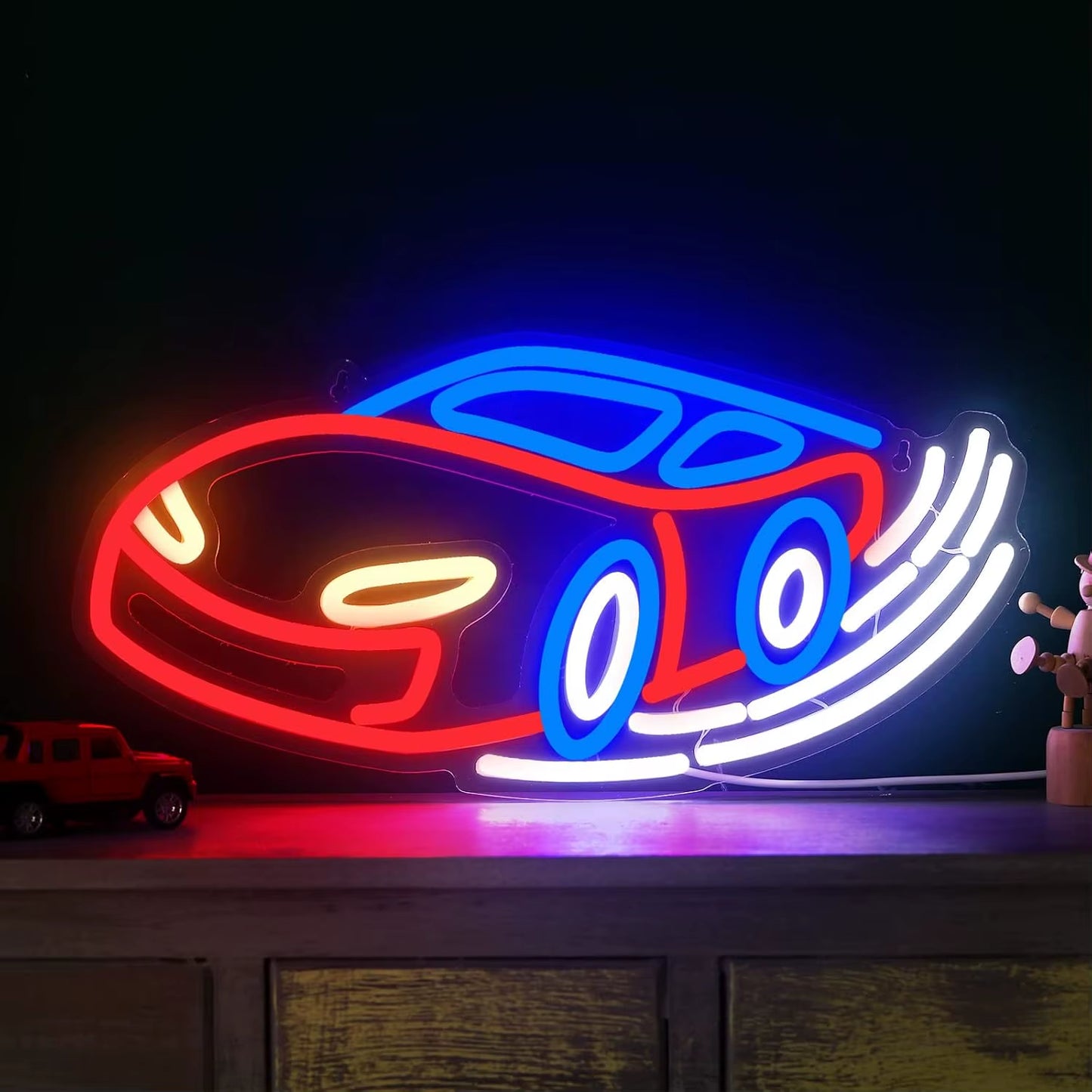 SRT Car Service Neon Signs LED Neon Light Sign Light up Neon Signs Car Refit Garage Wall Car Garage Repair Shop Car Badge
